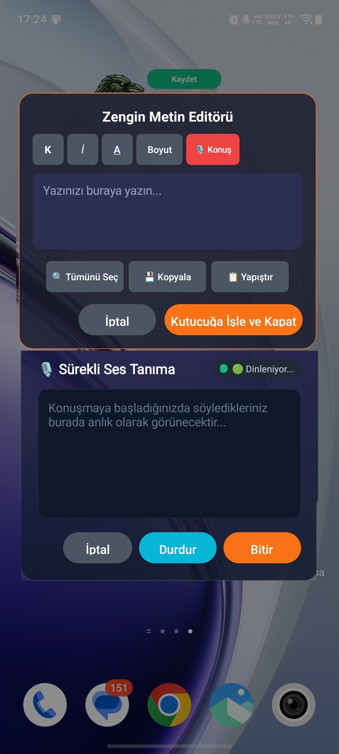 Arayüz Başlangıç